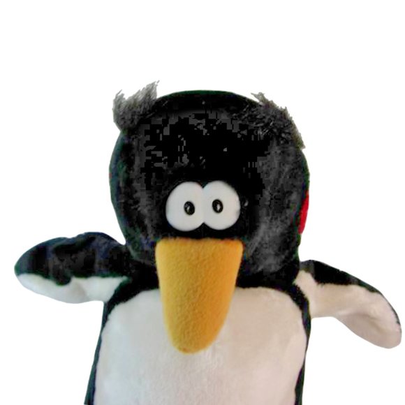 1987 Fundamental Too Squeezem's PENGUIN Plush Stuffed Toy Honks when you Squeeze - Picture 2 of 8
